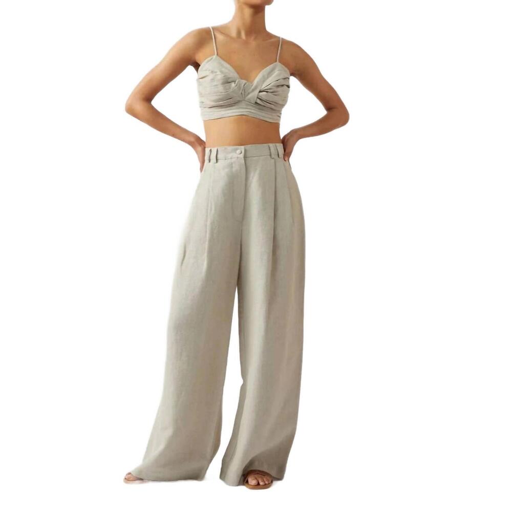 NEW CASA RAKI alma trousers in flax